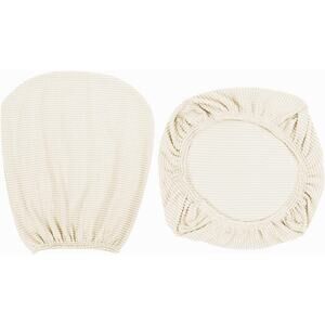 Soft Stretch Spandex Chair Seat Slipcover and Backrest Cover Beige